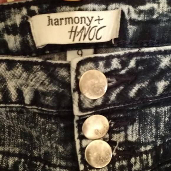 Harmony + Havoc Jeans Acid Wash Jeans size 9 - Picture 3 of 7